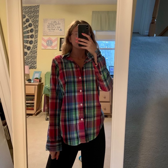 Plaid Ralph Lauren button down - Picture 2 of 7